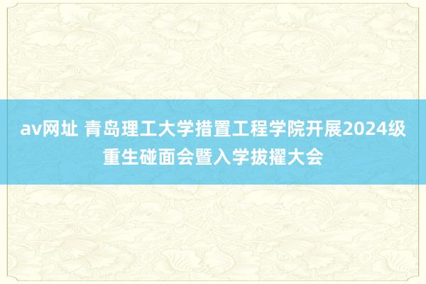 av网址 青岛理工大学措置工程学院开展2024级重生碰面会暨入学拔擢大会