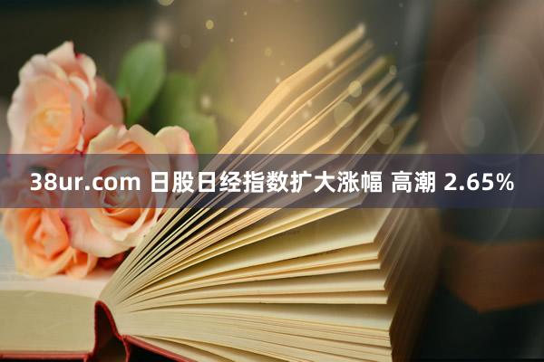 38ur.com 日股日经指数扩大涨幅 高潮 2.65%