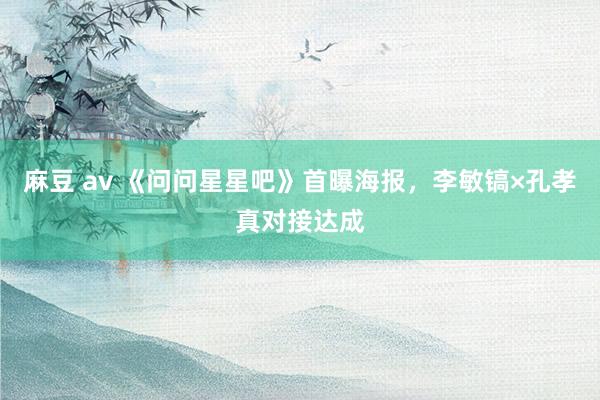 麻豆 av 《问问星星吧》首曝海报，李敏镐×孔孝真对接达成