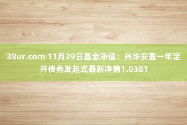 38ur.com 11月29日基金净值：兴华安盈一年定开债券发起式最新净值1.0381