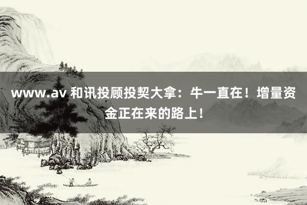 www.av 和讯投顾投契大拿：牛一直在！增量资金正在来的路上！