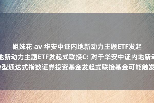 姐妹花 av 华安中证内地新动力主题ETF发起式联接A,华安中证内地新动力主题ETF发起式联接C: 对于华安中证内地新动力主题交游型通达式指数证券投资基金发起式联接基金可能触发基金合同阻隔情形的第二次辅导性公告