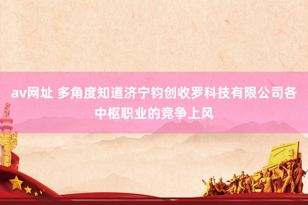 av网址 多角度知道济宁钧创收罗科技有限公司各中枢职业的竞争上风