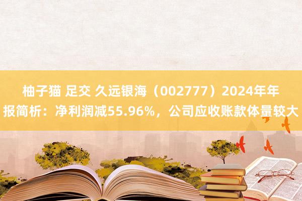 柚子猫 足交 久远银海（002777）2024年年报简析：净利润减55.96%，公司应收账款体量较大