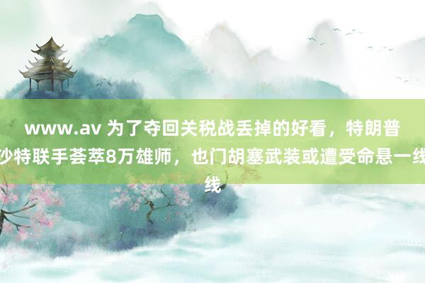 www.av 为了夺回关税战丢掉的好看，特朗普沙特联手荟萃8万雄师，也门胡塞武装或遭受命悬一线