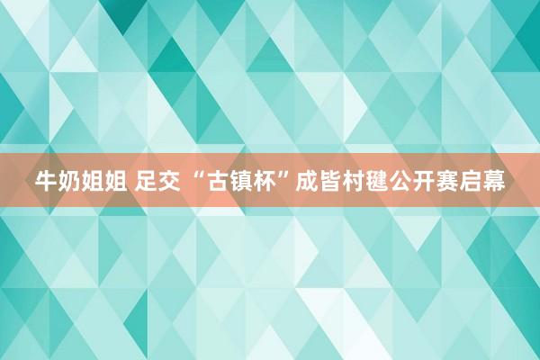 牛奶姐姐 足交 “古镇杯”成皆村毽公开赛启幕